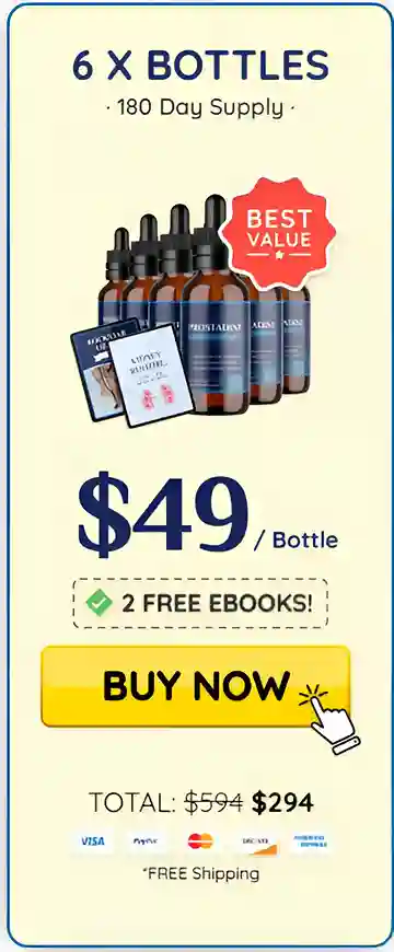 Prostadine 6 bottles pricing